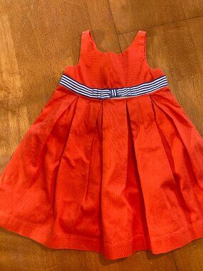 Janie & Jack Striped Sash Pleated Cotton Dress 2T - Perfect for warm fall days!